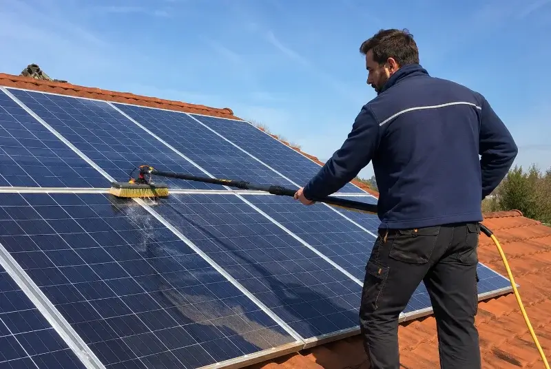 Nettoyage et entretien de panneaux solaires à Saint-Martin-Lalande